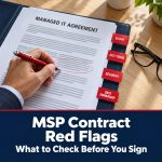 Red Flags to Watch For When Evaluating an MSP Contract